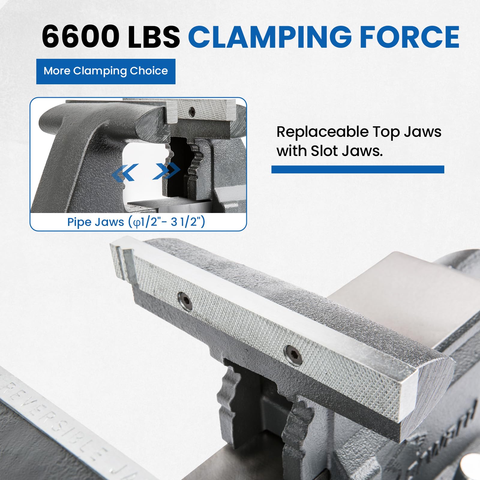 Forward CR40A 210-degree swivel base enables versatile clamping for complex projects.