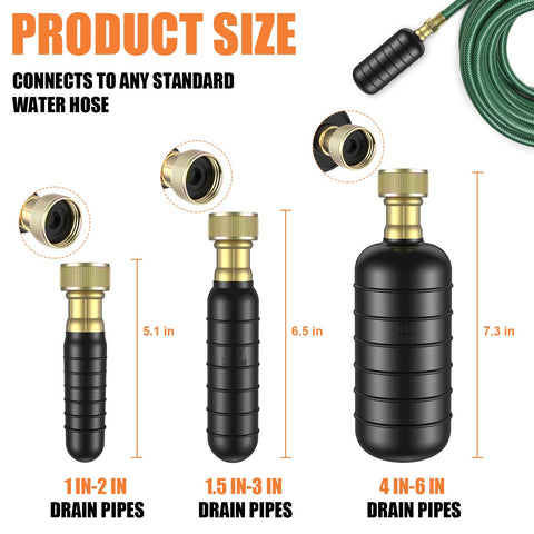 Fosenlion Drain Bladder Kit brass adapter fits most faucets.