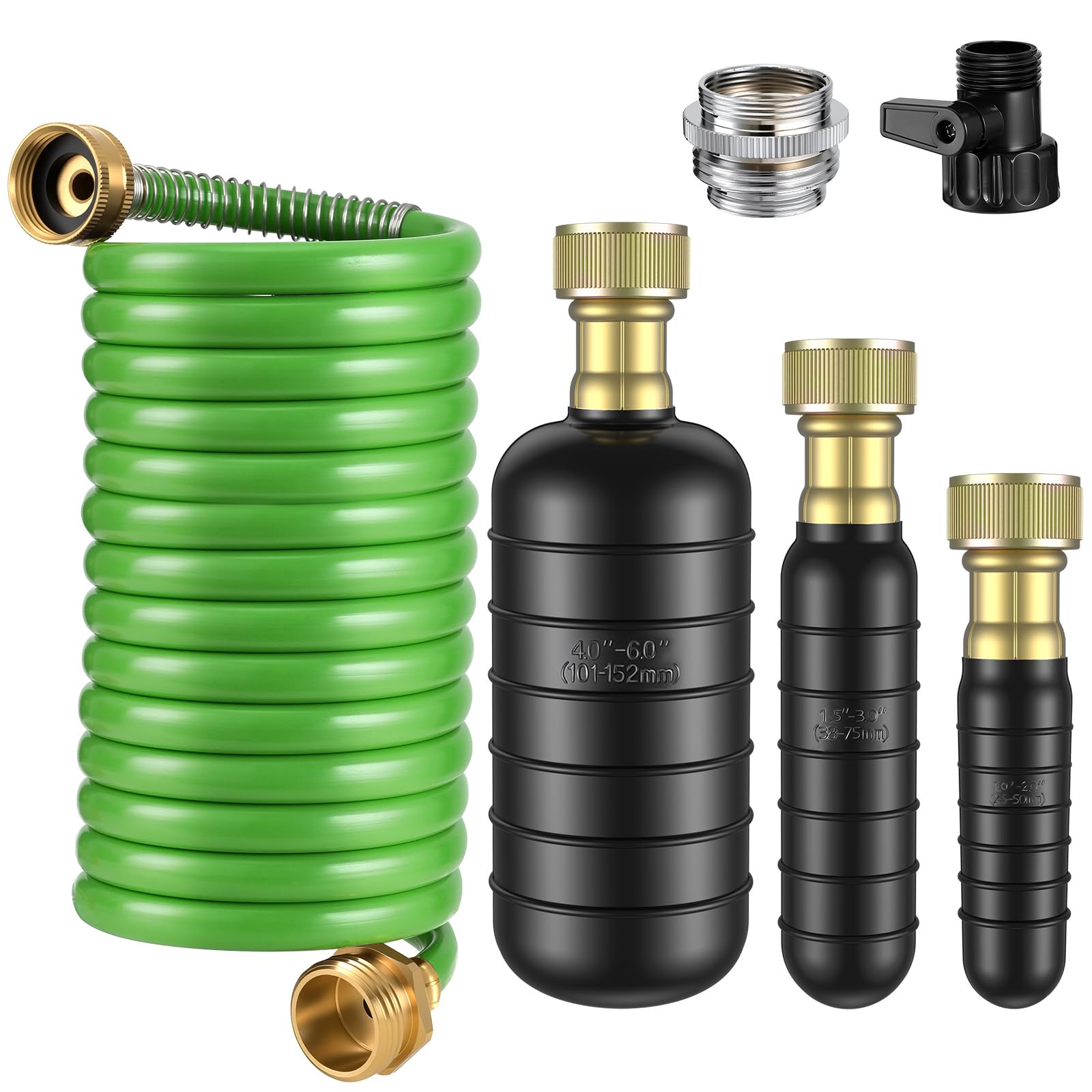 Fosenlion Drain Bladder Kit 10ft hose in use for fast drain clearing.