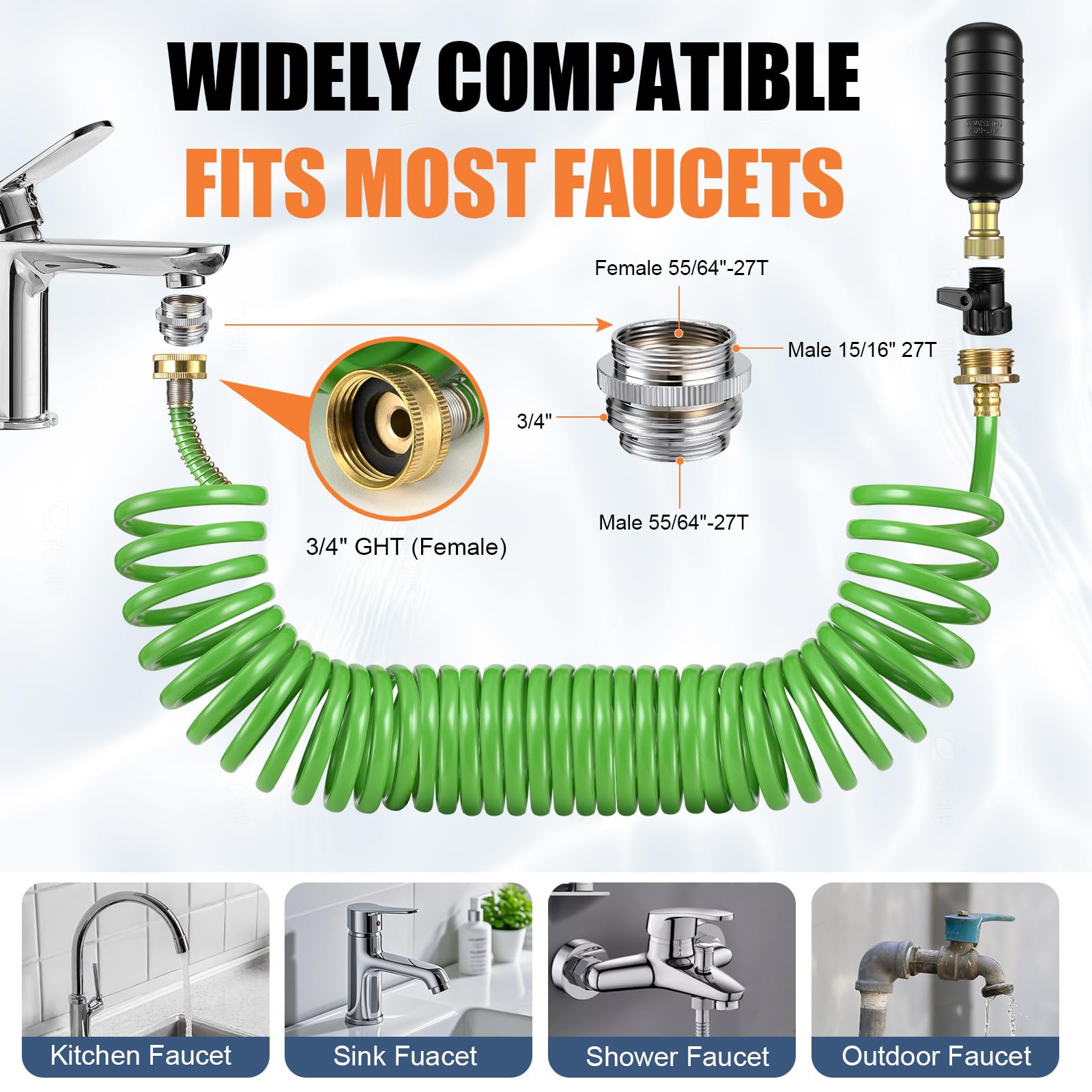 Fosenlion Drain Bladder Kit compatible with 1 to 6 inch pipes.