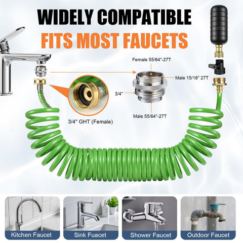 Fosenlion Drain Bladder Kit compatible with 1 to 6 inch pipes.