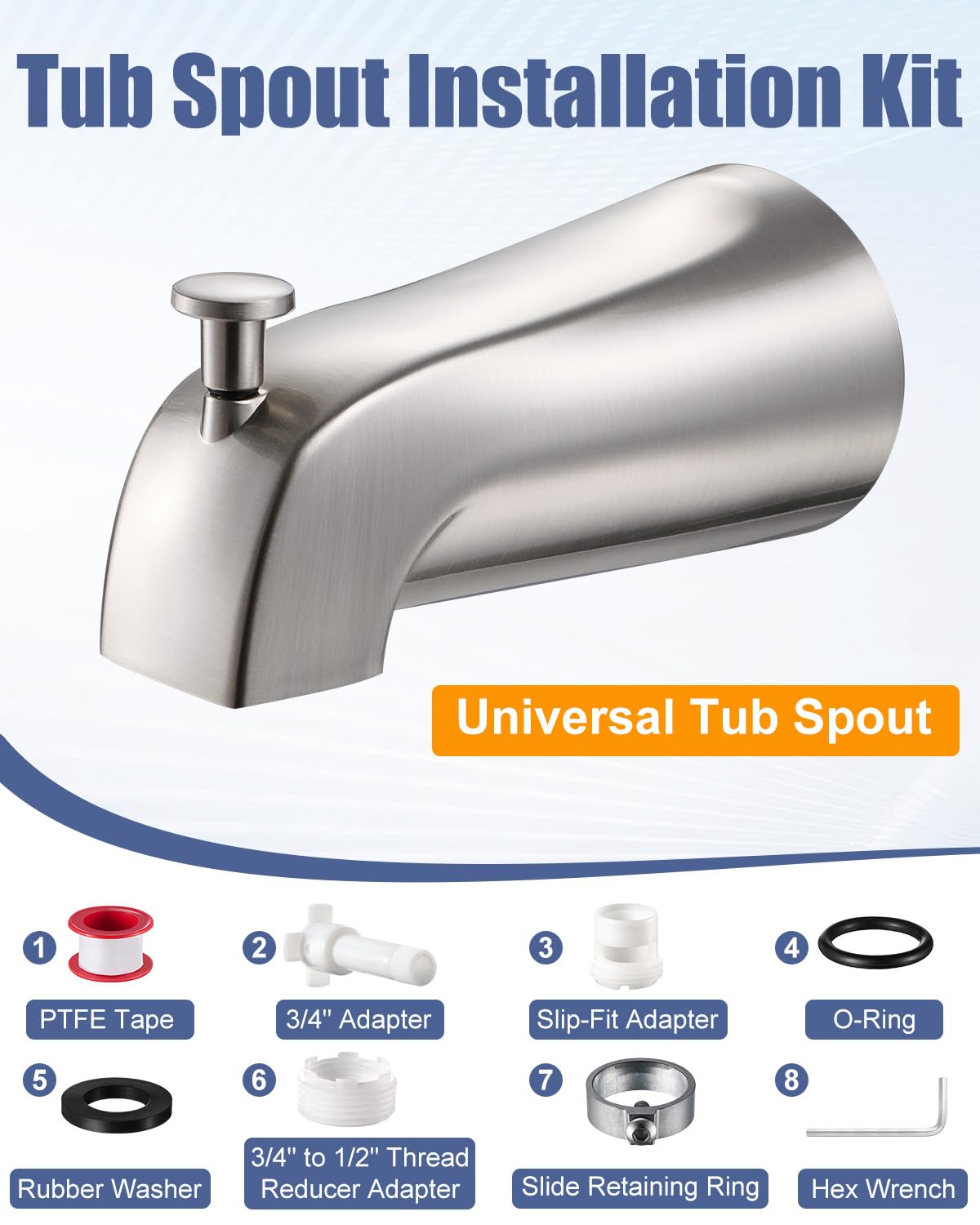 Fosenlion brushed nickel finish close-up showcases durable metal construction.