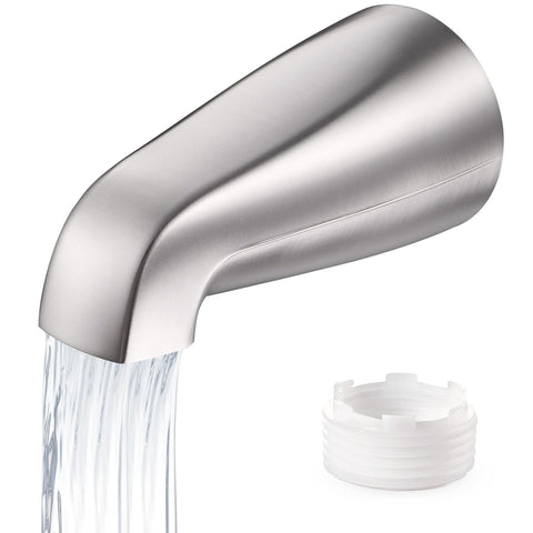 Fosenlion universal tub spout brushed nickel quick-install compatibility and secure fit.