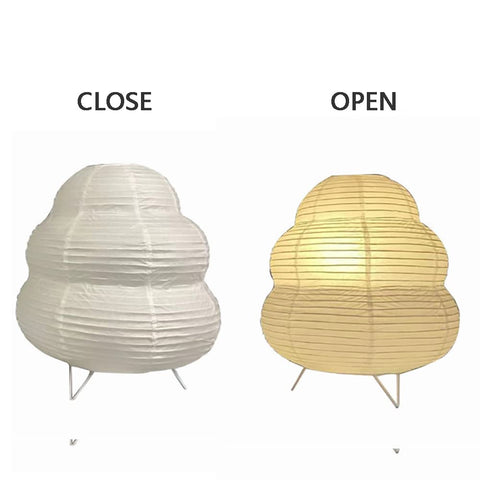 Fosinz Cute Paper Lamp bedroom-living-room setup showcases versatile ambience.