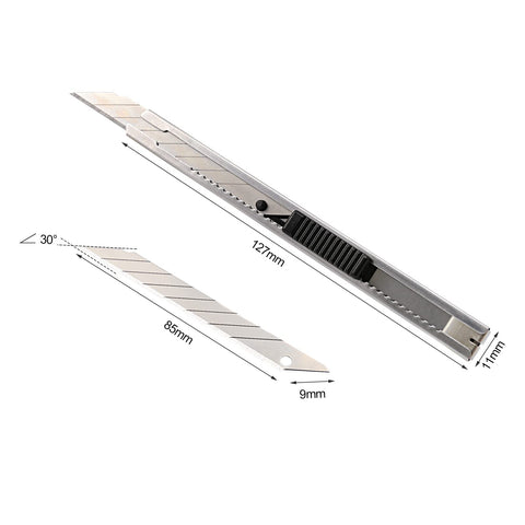 FOSHIO snap-off 30-degree blade for delicate, clean cuts.