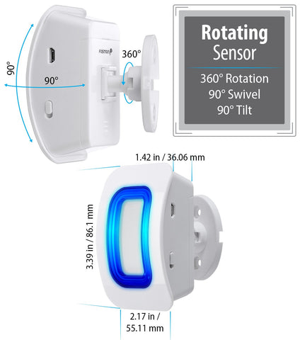 Fosmon WaveLink motion sensor LED indicator for visibility