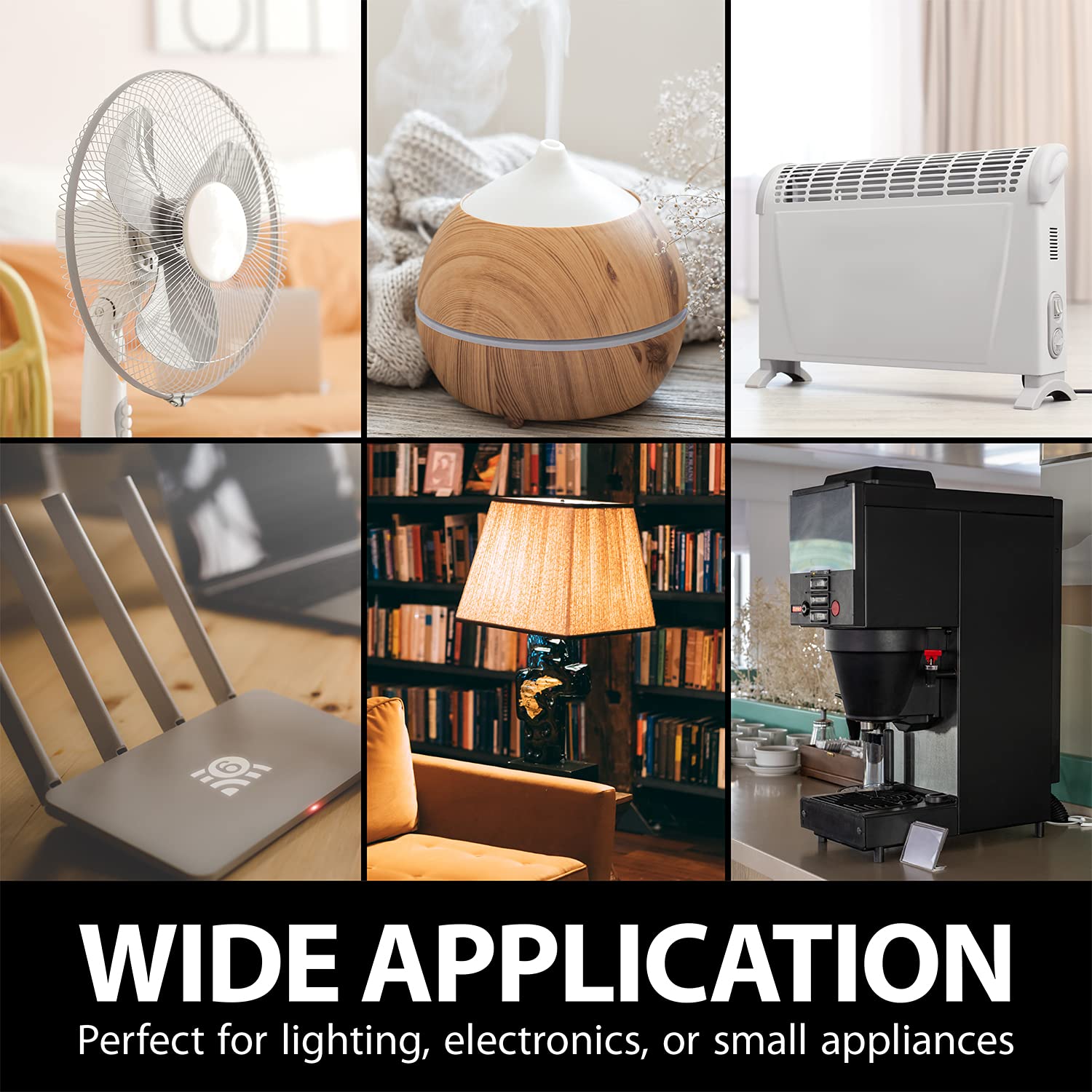 Fosmon WavePoint compact design fits behind furniture.