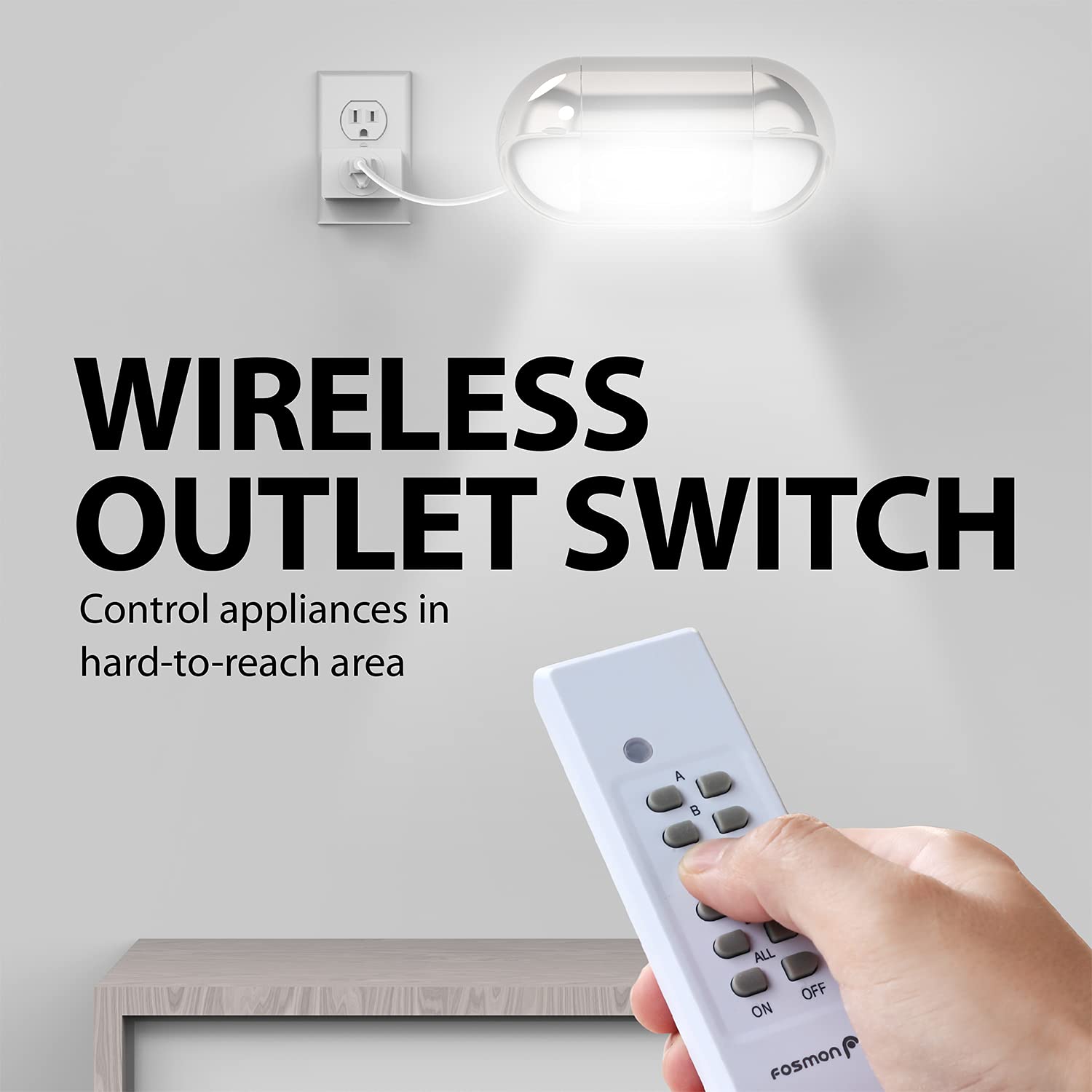 Fosmon WavePoint fits in duplex outlet freeing space for others.