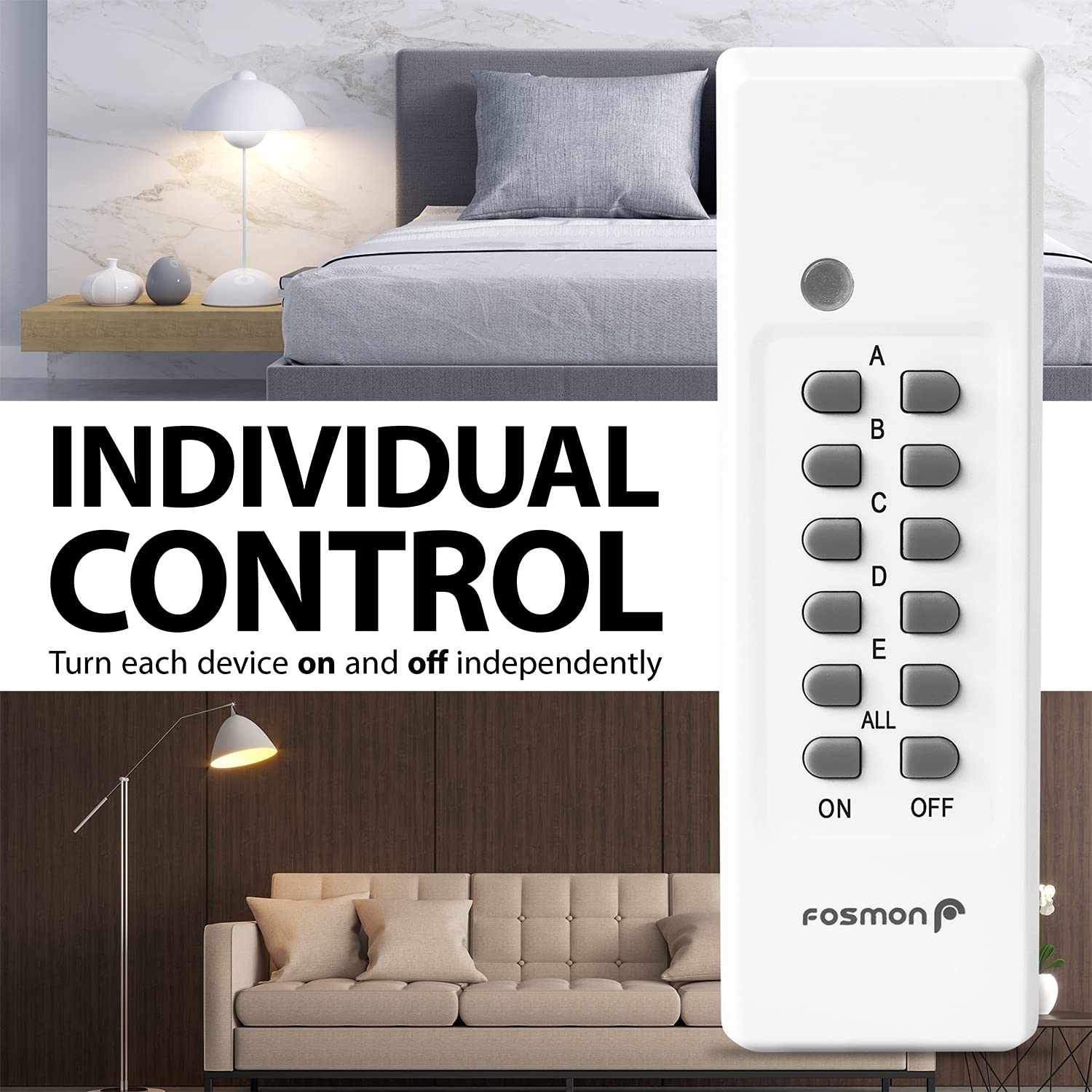 Fosmon WavePoint compatible with LED CFL and incandescent bulbs.