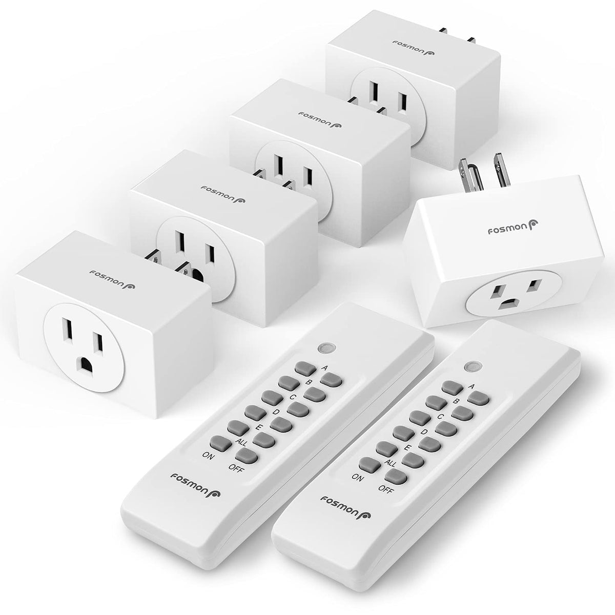 Fosmon WavePoint receiver plugged into wall outlet enabling remote control.