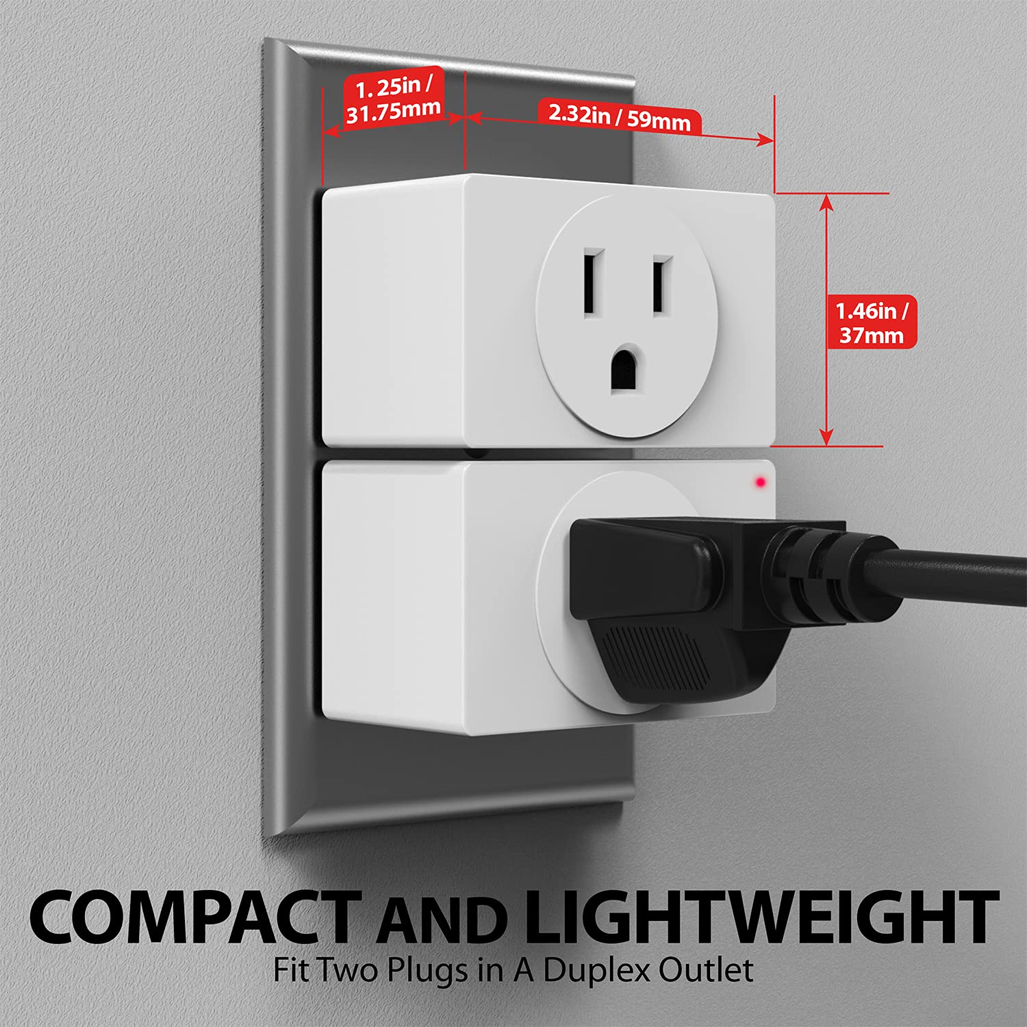 Fosmon WavePoint remote control in hand for quick on/off.
