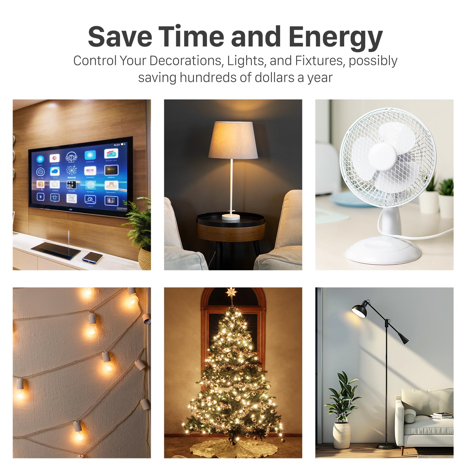 FosPower grow light and lamp timer automates lighting schedules.