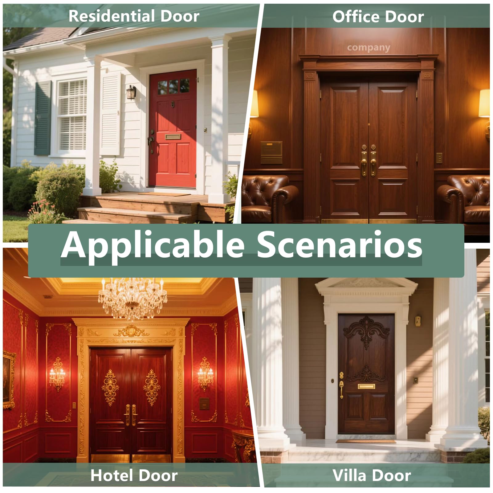 Three keys included with Foswdero lock set for convenient access and backup entry.