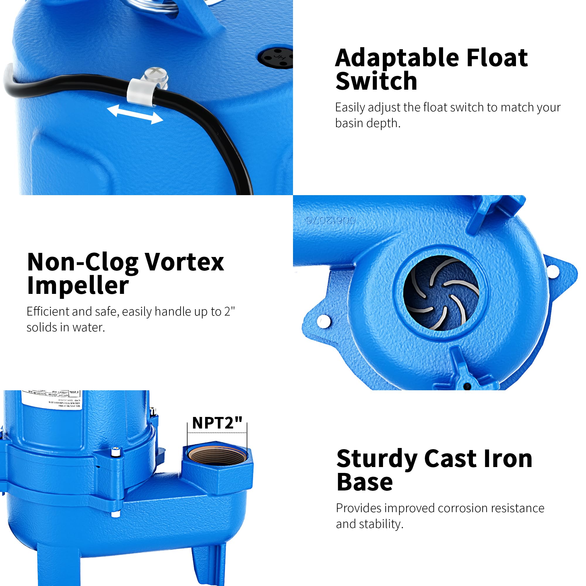 FOTING float switch visual demonstrates auto/manual control for water level-responsive pumping.