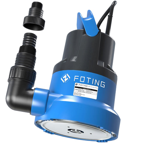 FOTING half-hp submersible pump with stainless base for heavy water removal.