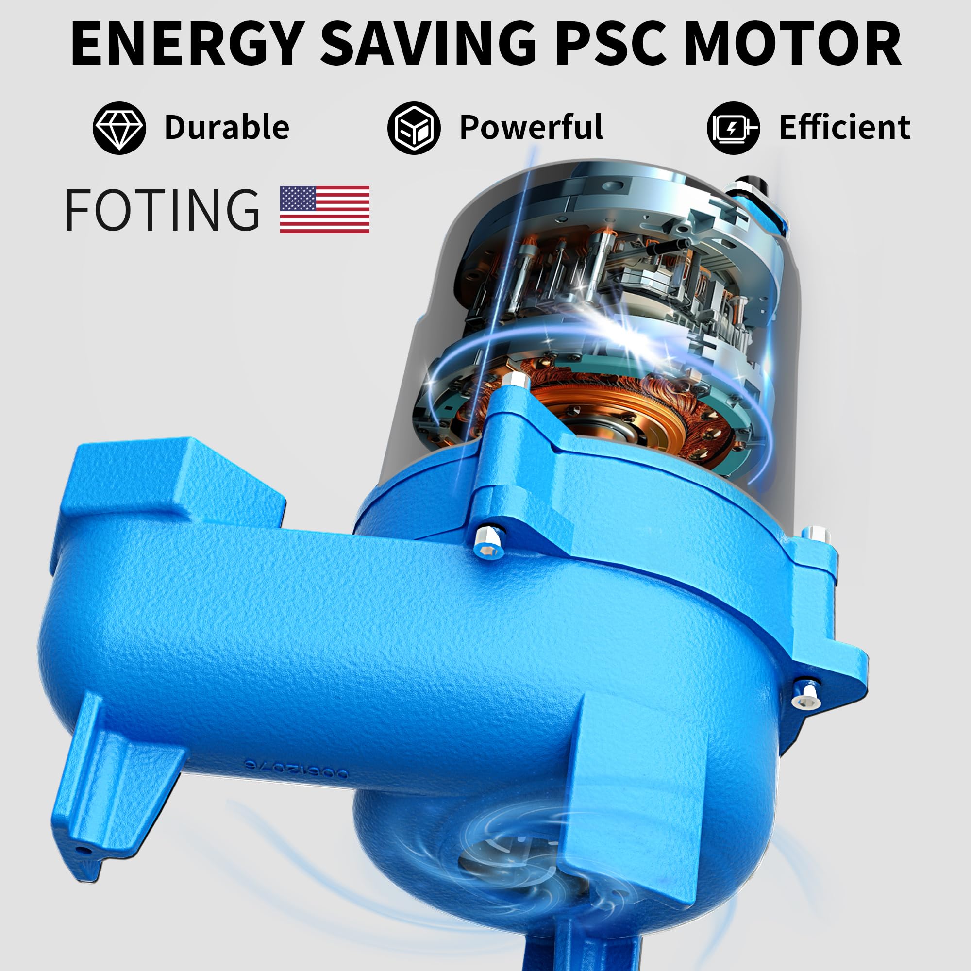 FOTING piggyback plug setup with 10-foot cord enables easy installation.