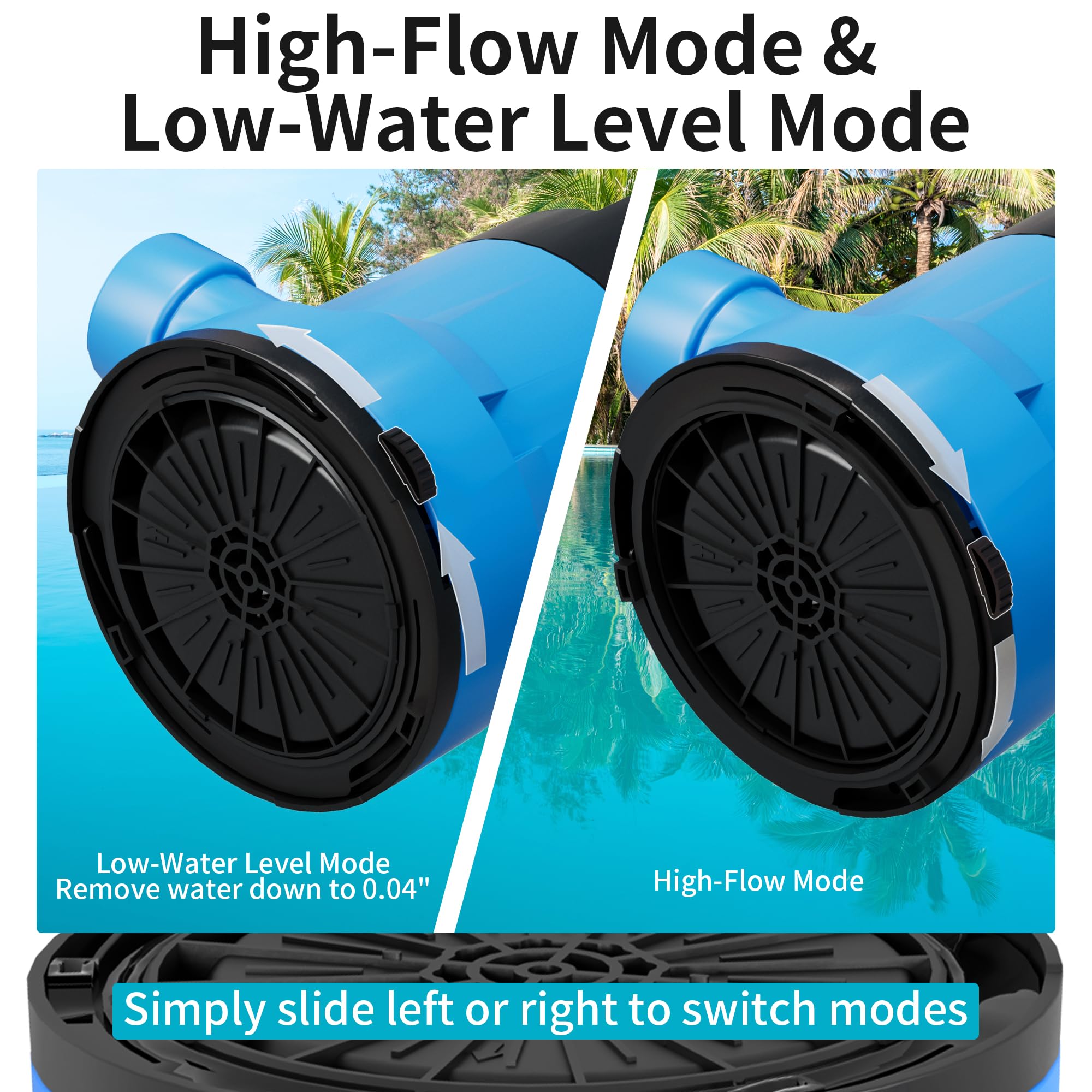 FOTING sump pump manual mode allows continuous operation when needed