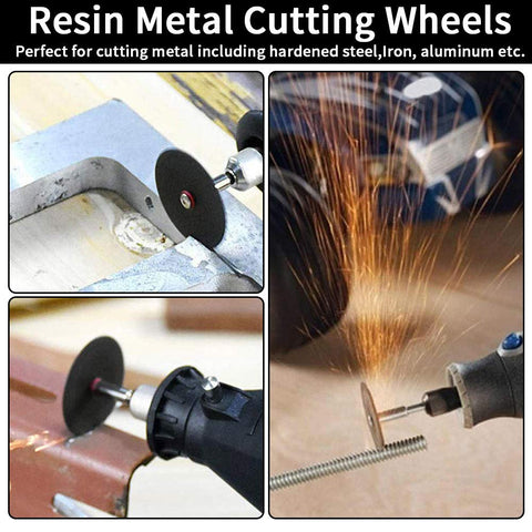 FOTYBEI mandrels included for easy mounting on compatible rotary tools and grinders.