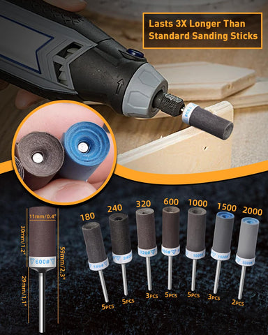 FOTYBEI 180 grit roll for heavy material removal on metal and wood