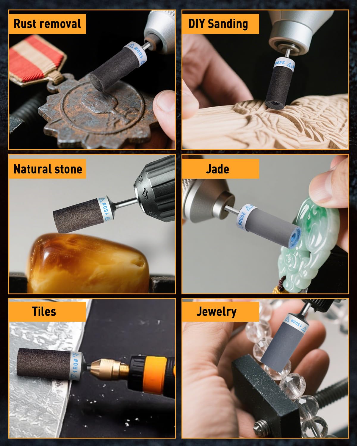 FOTYBEI 600 grit roll for mid-range grinding and satin finishes