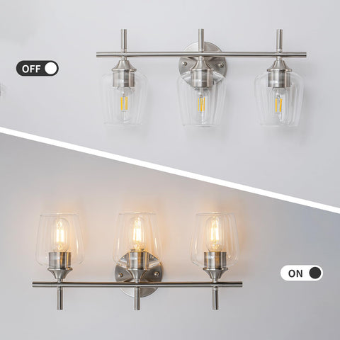 foucasal brushed-nickel bathroom light ideal for bathrooms, hallways, and bedrooms