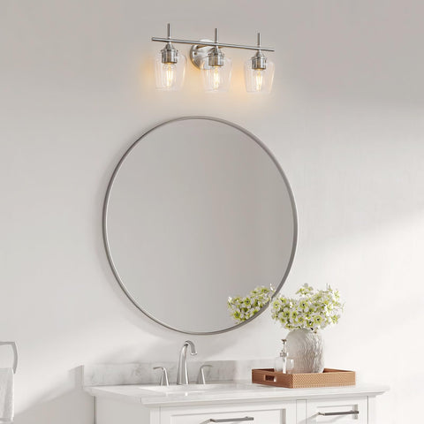 foucasal dimmable bathroom light compatible with dimmer switches for mood control
