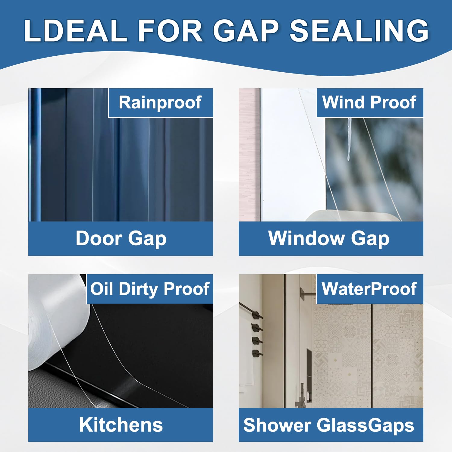 FOURGUN easy-peel installation for tool-free, quick weatherproofing