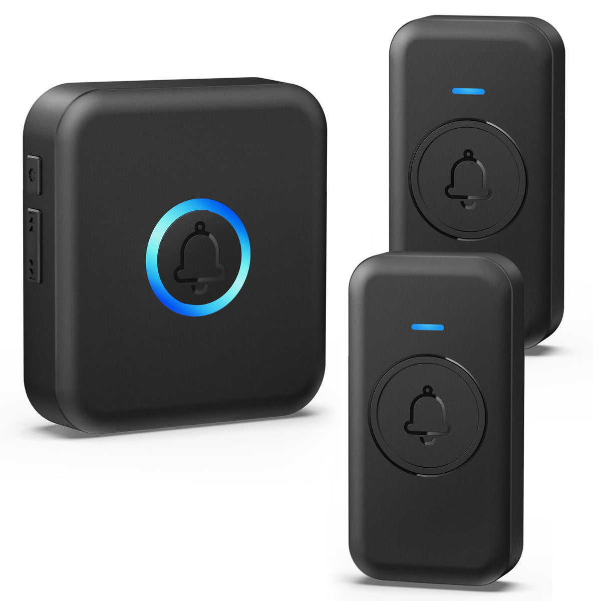 FOVKSUC wireless doorbell receiver with US plug and long-range alert.