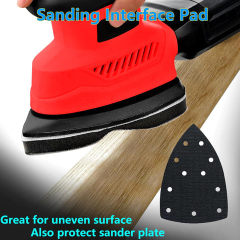 FOWOK sanding interface pad hook-and-loop close-up for quick changes.