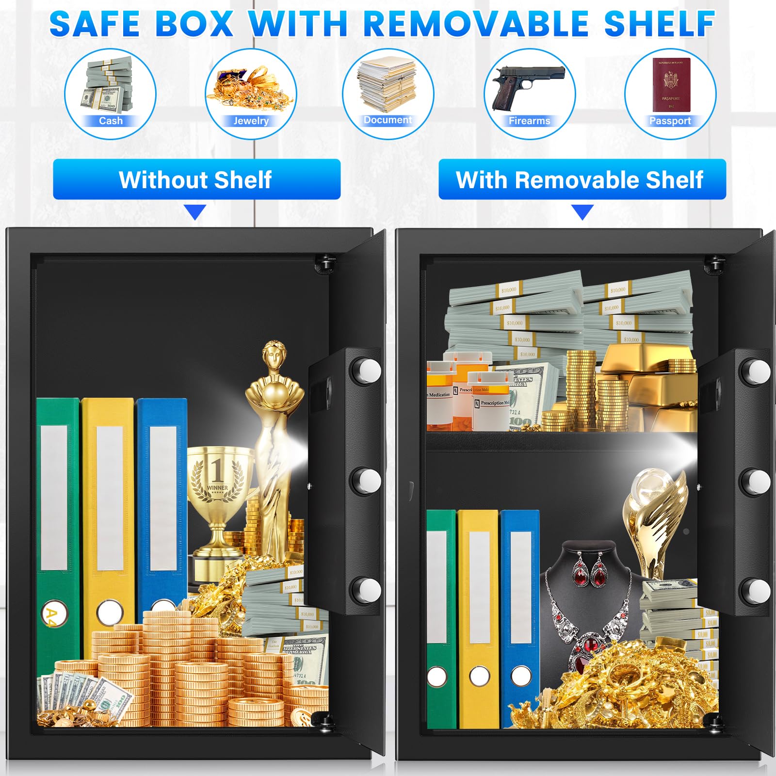 FOWORE anti theft alarm display showing alert capability