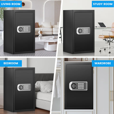 FOWORE safe fixed to wall or floor for discreet, secure placement