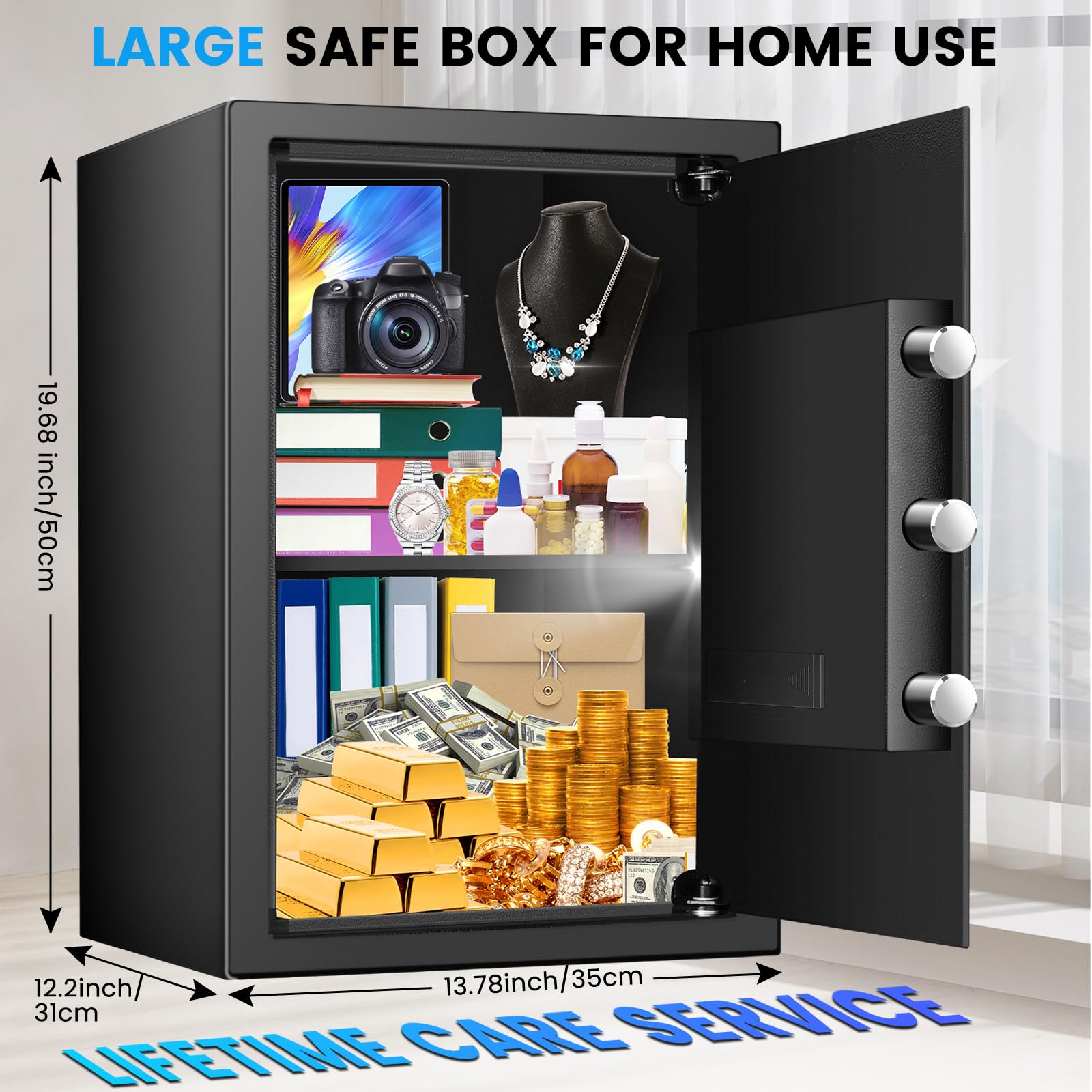 FOWORE Safe Box digital keypad close-up for easy access and setup