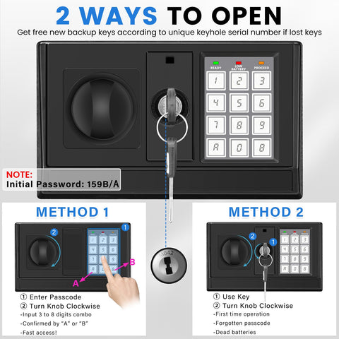 FOWORE ergonomic, sloped keypad design for comfortable entry