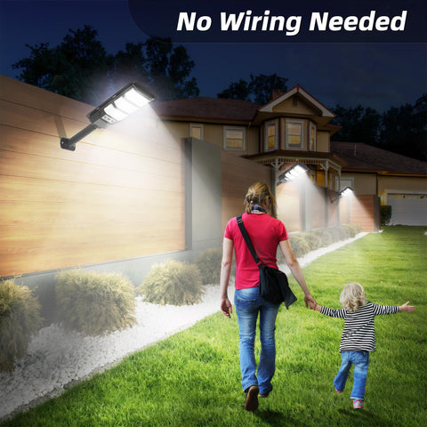 FOWSEEK motion sensor provides bright security lighting when needed.