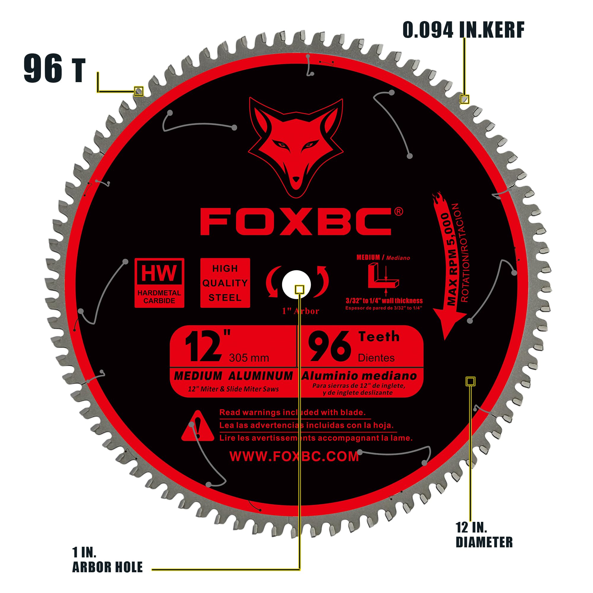 FOXBC laser-cut stabilizer vents reduce noise and vibration for smoother cuts.