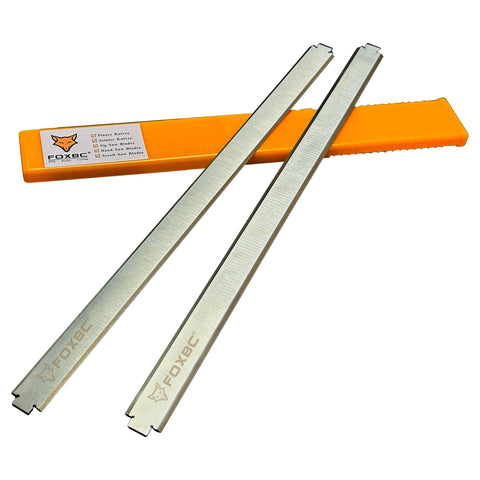 FOXBC 13-inch planer blades for Ryobi AP1301 with dual edges for longer life.