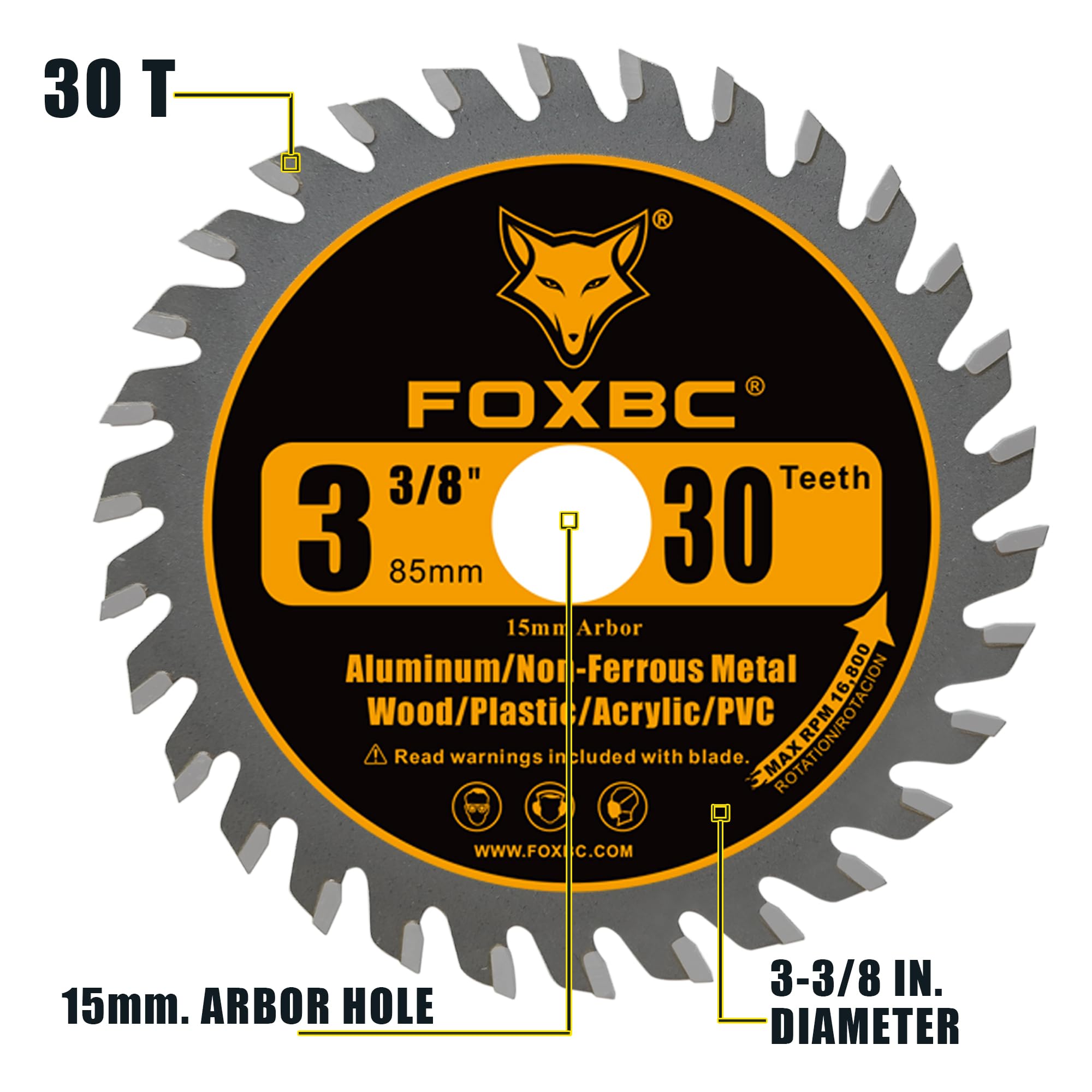 FOXBC arbor detail emphasizing durability and long life for repeated jobs
