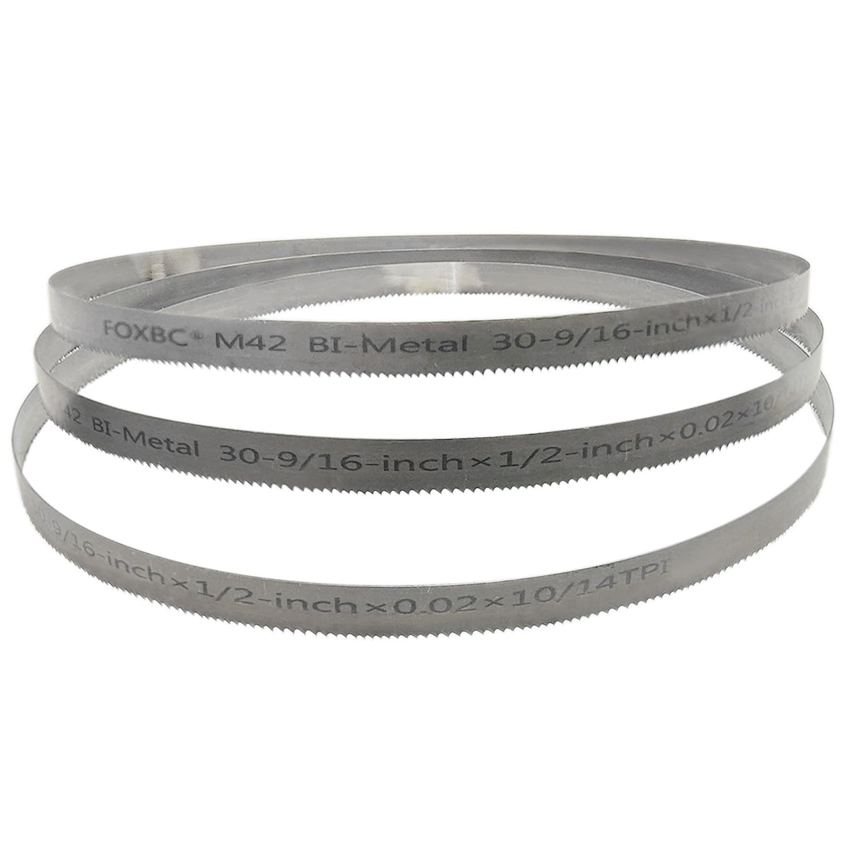 FOXBC 30-9/16 inch blade front view for precise metal cutting.