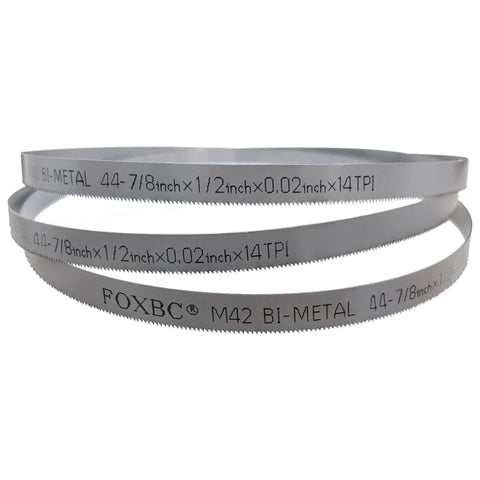 FOXBC 44-7/8 inch band saw blade delivers clean, precise cuts on portable saws
