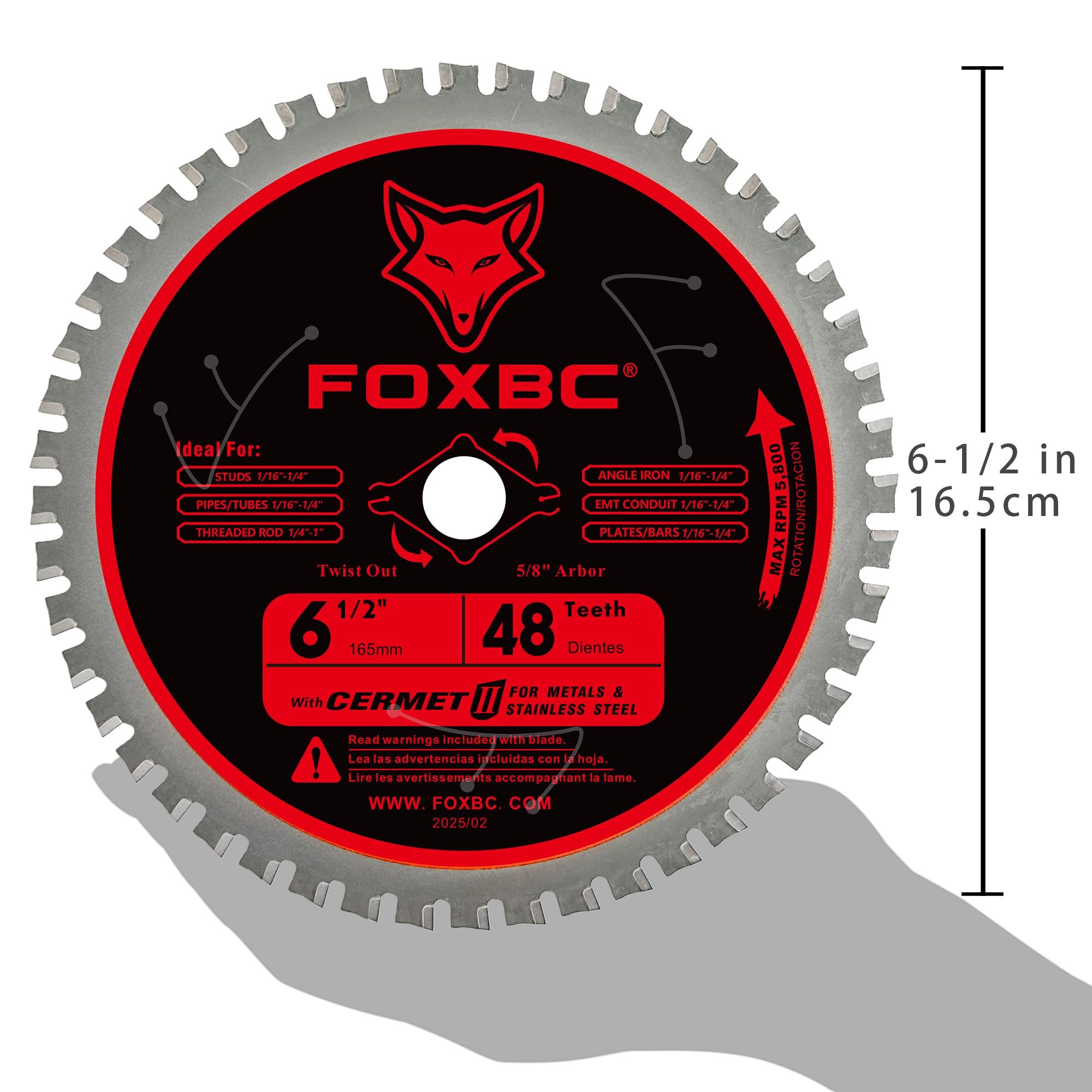 FOXBC 5-8 arbor compatible setup enables easy, secure mounting