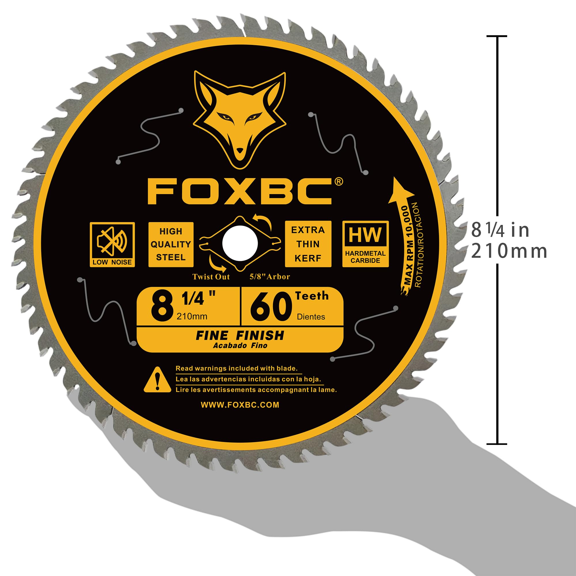 FOXBC 5-8 arbor with diamond knockout ready for rugged use