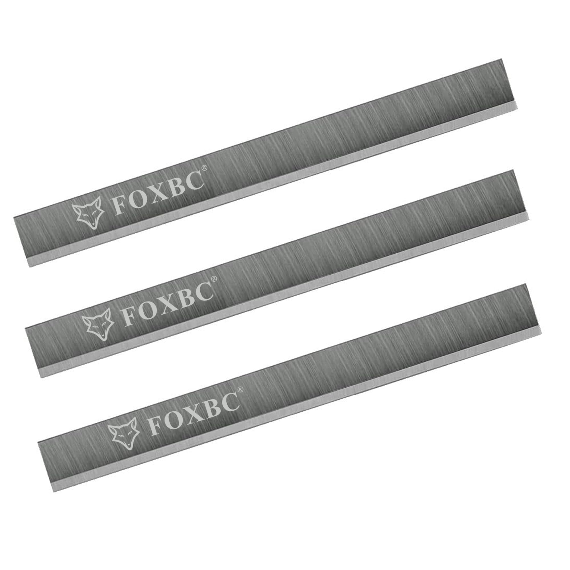 FOXBC 6-1/8-inch jointer blades pack for precise edge finishes.
