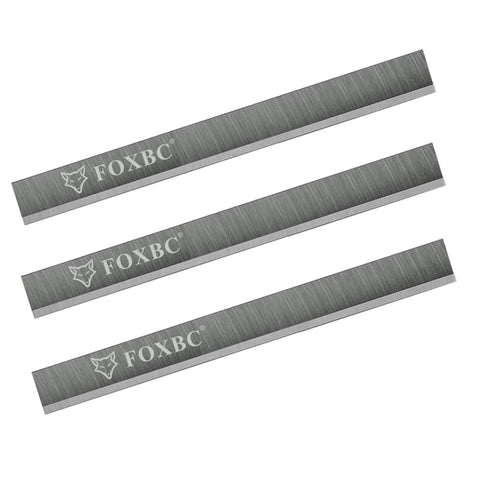 FOXBC 6-1/8-inch jointer blades pack for precise edge finishes.