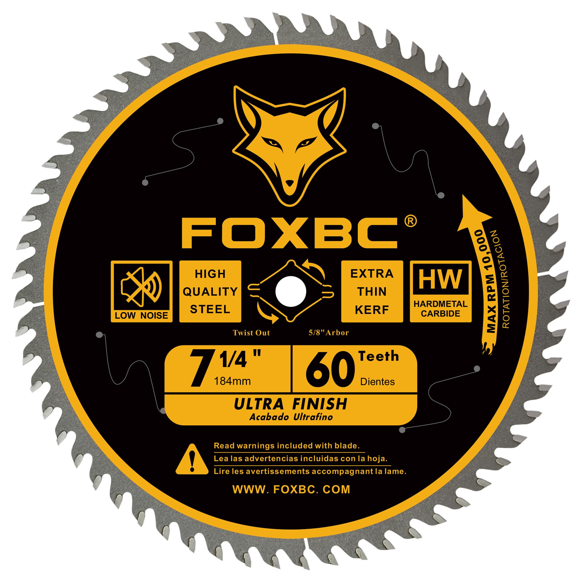 FOXBC 40T finish blade ideal for refined crosscuts