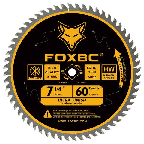 FOXBC 40T finish blade ideal for refined crosscuts