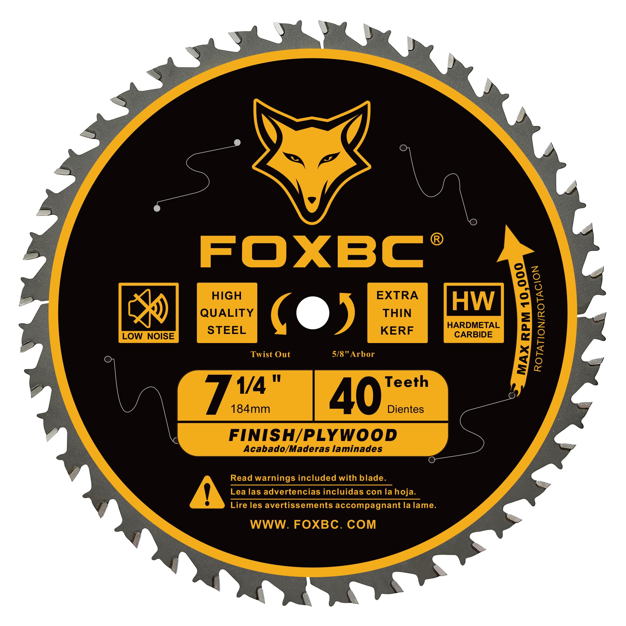 FOXBC 60T ultra finish blade for delicate crosscuts