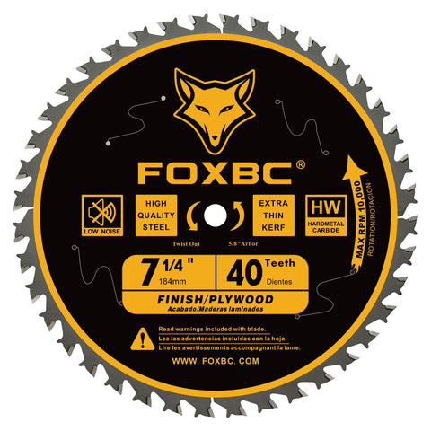 FOXBC 60T ultra finish blade for delicate crosscuts