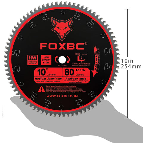 FOXBC 80-tooth TCG geometry optimized for non-ferrous materials.
