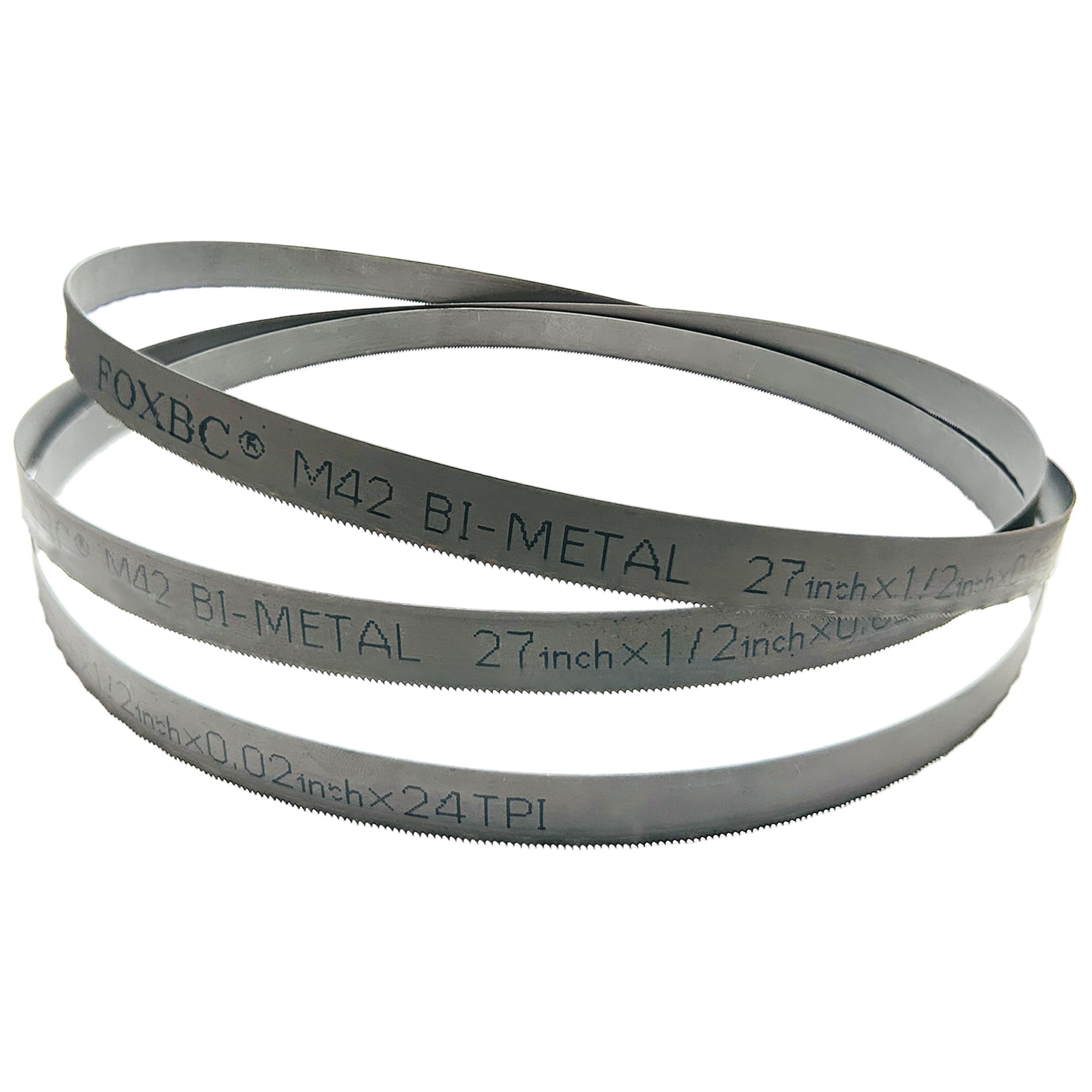 FOXBC bi-metal M42 steel blade emphasizes durability and heat resistance.