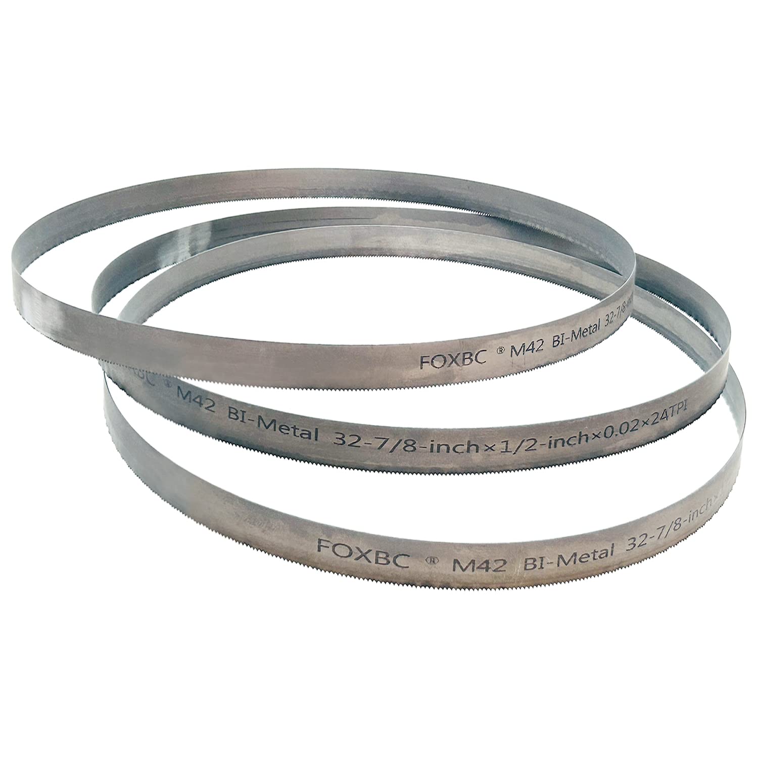 FOXBC bi-metal M42 weld detail highlighting heat resistance for tough materials.
